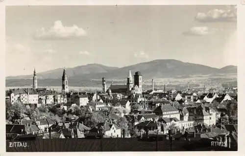 Zittau Ansicht Panorama Postkarte AK 1936