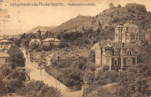Kötzschenbroda-Niederlössnitz Hohenzollernstraße AK 1915