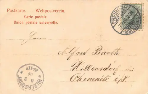 Freiburg Br. Strassenbahn am Schwabentorbrücke Baden-Württemberg AK 1904