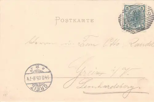 Franzensbad Monument Denkmal Kaiser I. Stadtteich Boot 1905