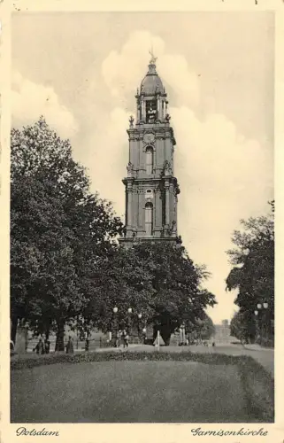 Potsdam Garnisonskriche Postkarte 1940