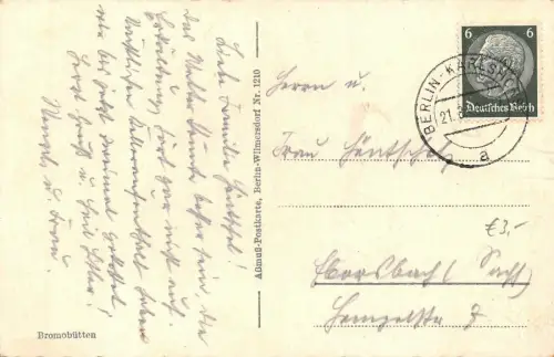 Potsdam Garnisonskriche Postkarte 1940