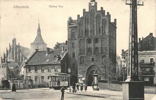 Allenstein Hohes Tor Postkarte 1908