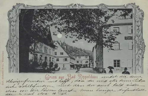 Gruss aus Bad Rippoldsau Baden-Württemberg Postkarte AK 1898