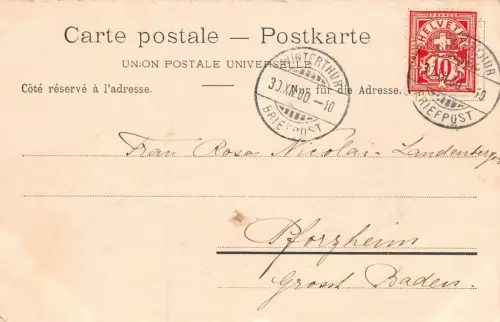 Zürich Am Alpenquai Dampfer Postkarte AK 1900