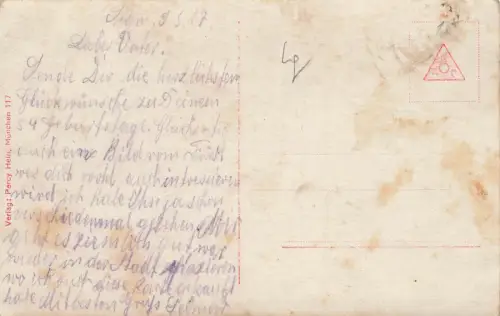 Portrait S.K.H. Fürst von Hohenzollern Postkarte AK 1917