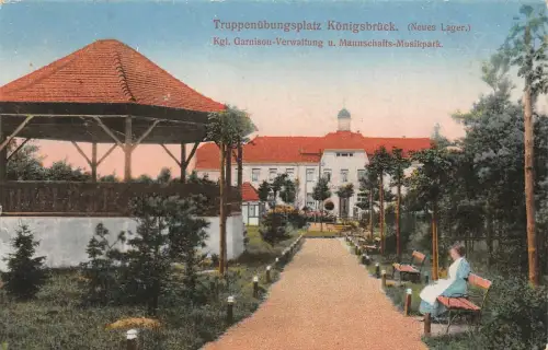 Truppenübungsplatz Königsbrück (Neues Lager) Kgl. Garnison-Ver. Feldpost AK 1917
