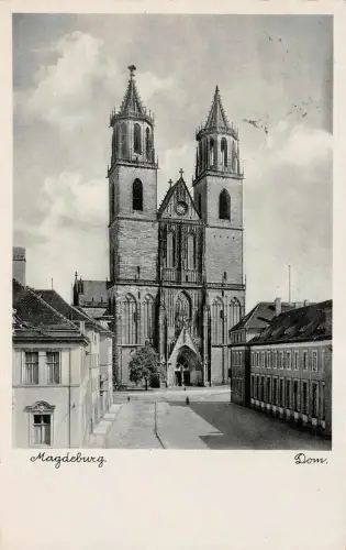 Magdeburg Dom Postkarte AK
