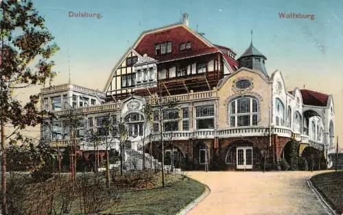 Duisburg Wolfsburg Postkarte AK 1916