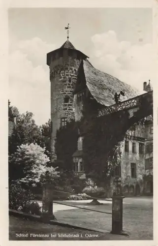 Schloß Fürstenau bei Michelstadt i. Odenw. Postkarte AK 1942