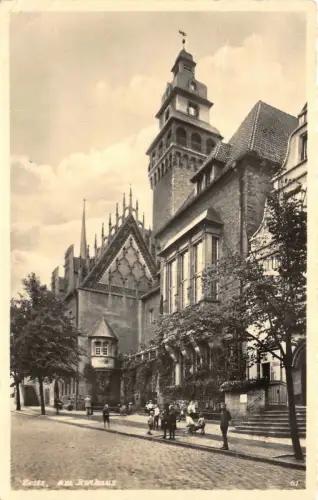 Zeitz am Rathaus Postkarte AK