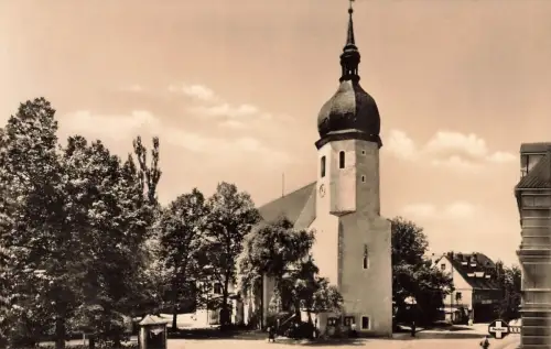 AK Olbernhau Kirche Sachsen Erzgebirge ungelaufen