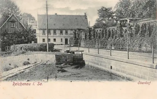Reichenau i. Sa. Oberdorf Postkarte AK