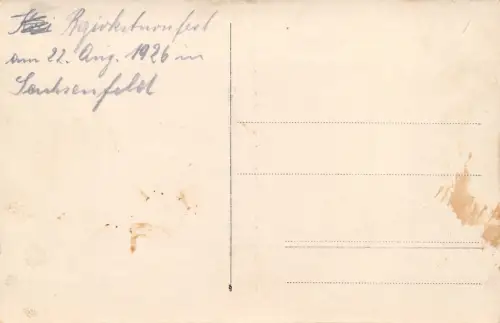 Bezirksturmfest 1926 in Sachsenberg Erzgebirge Orig. Fotoaufnahme