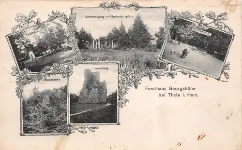 Forsthaus Georgshöhe bei Thale i. Harz Lauenburg Glockenstein AK