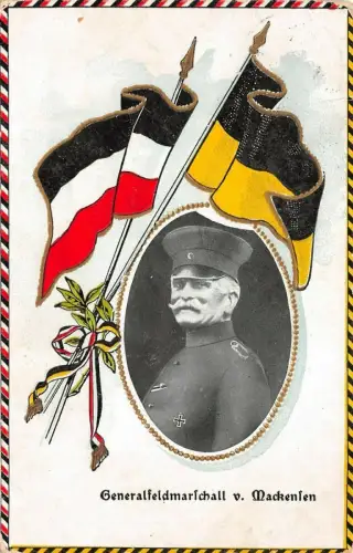 Portrait von Generalfeldmarschall von Mackensen Patriotika Postkarte AK 1919