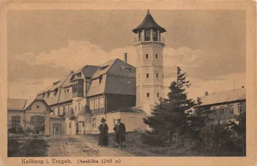 Keilberg i. Erzgeb. (Seehöhe 1245 m) Postkarte AK