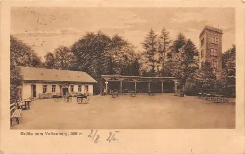 Grüße vom Valtenberg 588m Postkarte AK 1925