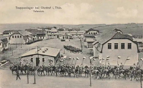 Truppenlager bei Ohrdruf i. Thür. Teilansicht AK 1914
