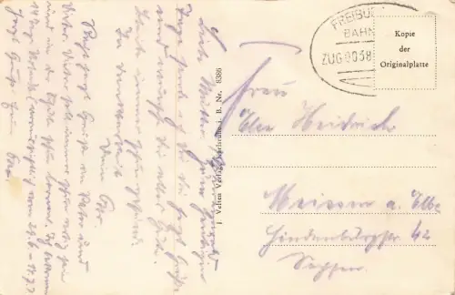 Kriegerkreuz auf dem Fullberg in Neustadt Baden-Württemberg Postkarte AK