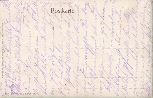 Wenn ich darf komm ich Patriotika Postkarte AK