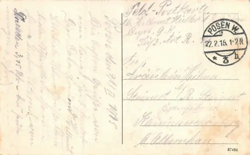 Posen Alter Markt mit Hauptwache Feldpostkarte AK 1915