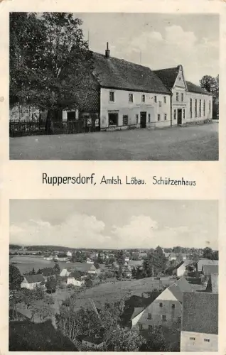 Ruppersdorf Löbau Schützenhaus AK 1948