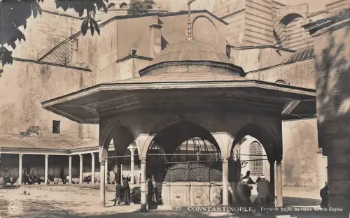 Constantinople Konstantinopel Moschee Samte - Sophie 1916 Fotokarte
