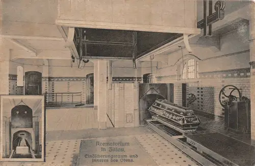 Krematorium in Zittau Sachsen Postkarte AK 1915