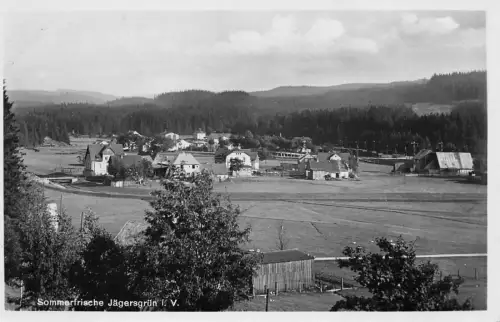 Sommerfrische Jägersgrün i. V. Postkarte 1934