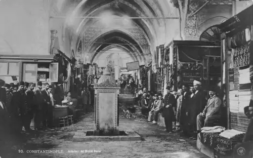 Constantinople Konstantinopel großer Basar 1916 Fotokarte