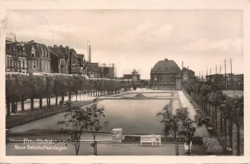 Ffm.-Höchst Neue Bahnhofsanlagen AK 1940