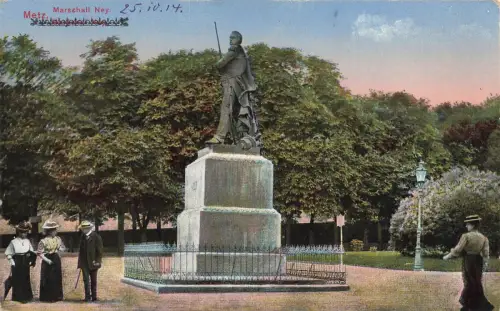 Marschall Ney Denkmal in Metz Frankreich Postkarte AK 1914