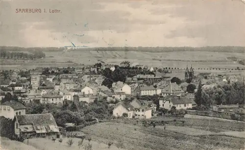 Stadtansicht von Saarburg in Lothringen Rheinland-Pfalz Postkarte AK 1914