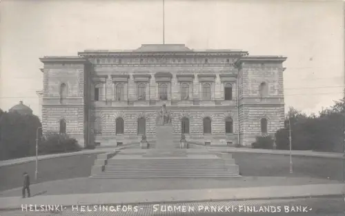 Helsinki Finlands Bank Postkarte AK