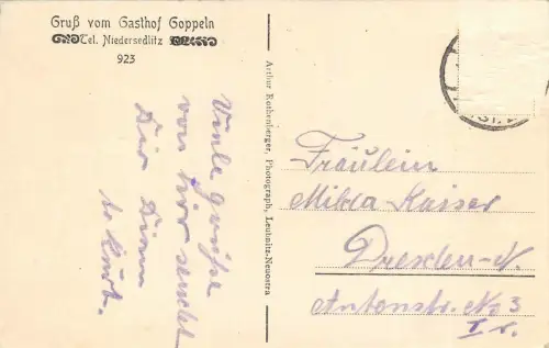 AK Goppeln Gruss vom Gasthof Postkarte