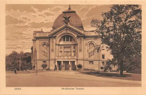 Gera Reußisches Theater Postkarte