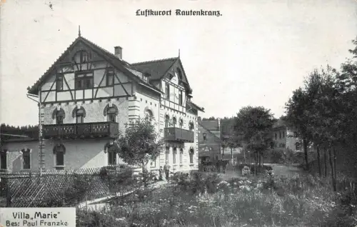 Villa ,,Marie'' im Luftkurort Rautenkranz Sachsen Postkarte AK 1912
