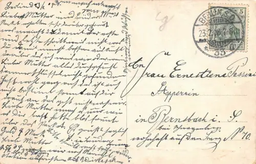 Berlin Palais Kaiser Wilhelm I. Postkarte 1906