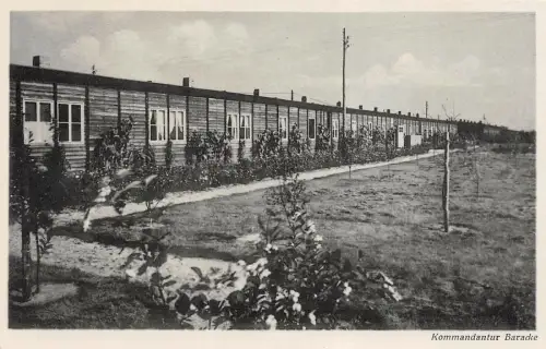 HOYERSWERDA Neuwiese Lager Kommandantur Baracke AK 1923