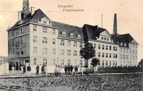 Liegnitz Funkerkaserne Feldpostkarte AK 1915