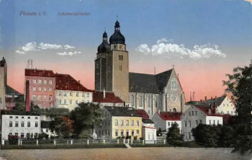 Plauen i. V. Johanniskirche Feldpostkarte AK 1918