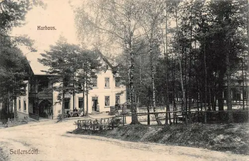 Seifersdorf Kurhaus Postkarte AK
