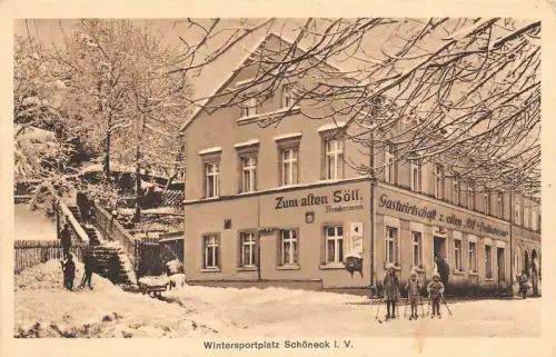 Wintersportplatz Schöneck i. V. Zum alten Söll Gastwirtschaft AK