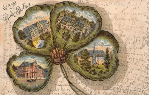 Gruss aus Bad-Sulza Technikum Kurhaus Schloss AK 1901