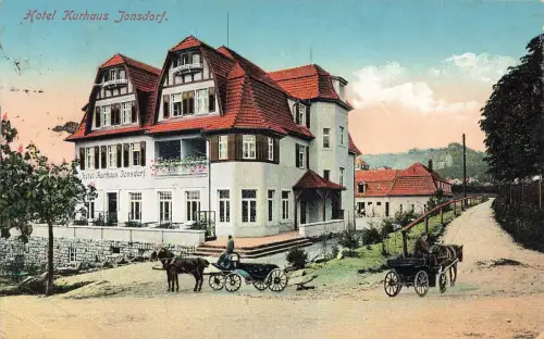 Hotel Kurhaus Jonsdorf in Sachsen Postkarte AK 1931