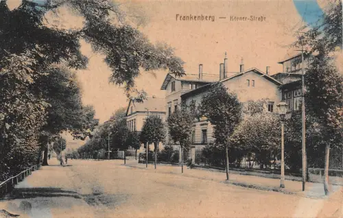 Frankenberg Sachsen Körner Strasse Postkarte