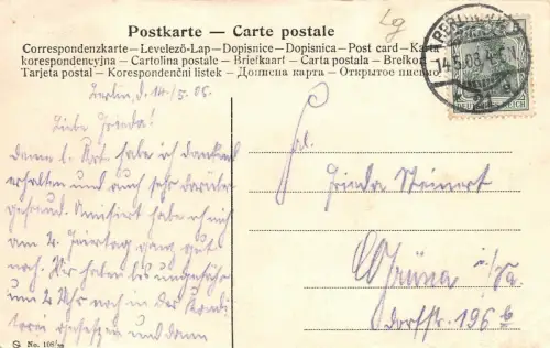 Berlin Unter den Linden Kutsche Postkarte 1908