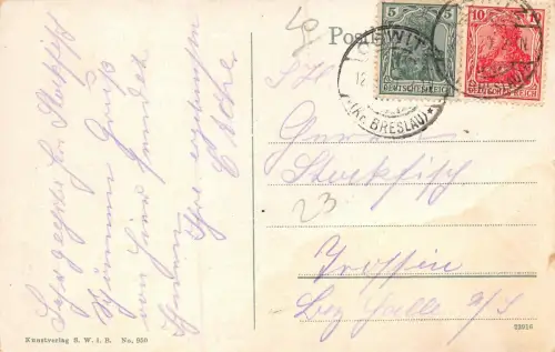 Breslau Rathaus Postkarte 1920