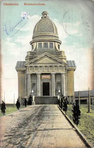 Krematorium in Chemnitz Sachsen Postkarte AK 1909